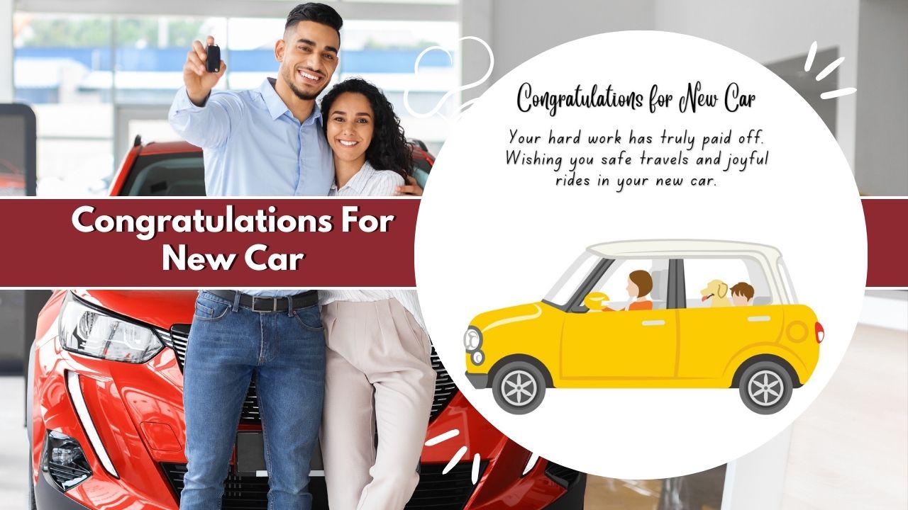 Congratulations For New Car