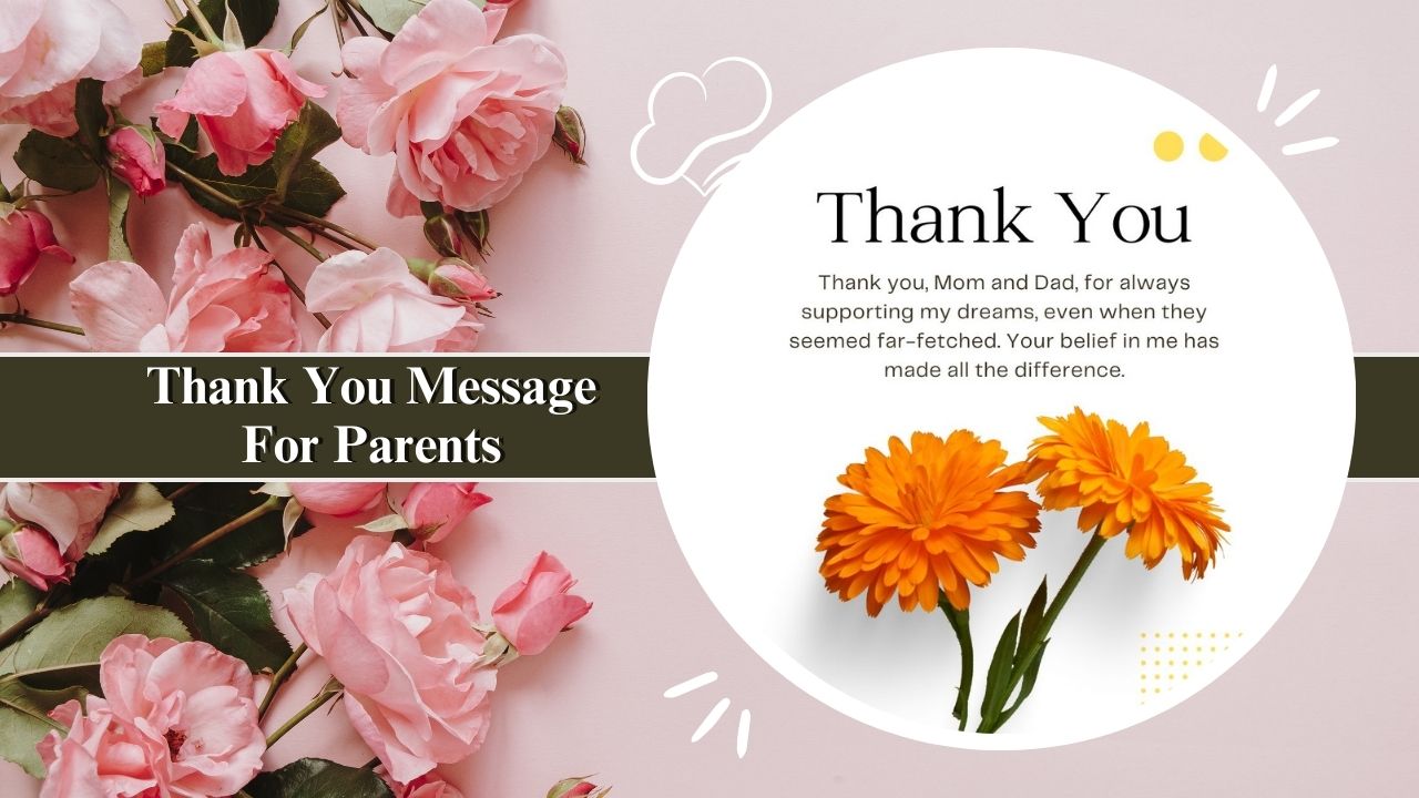 thank you message for parents